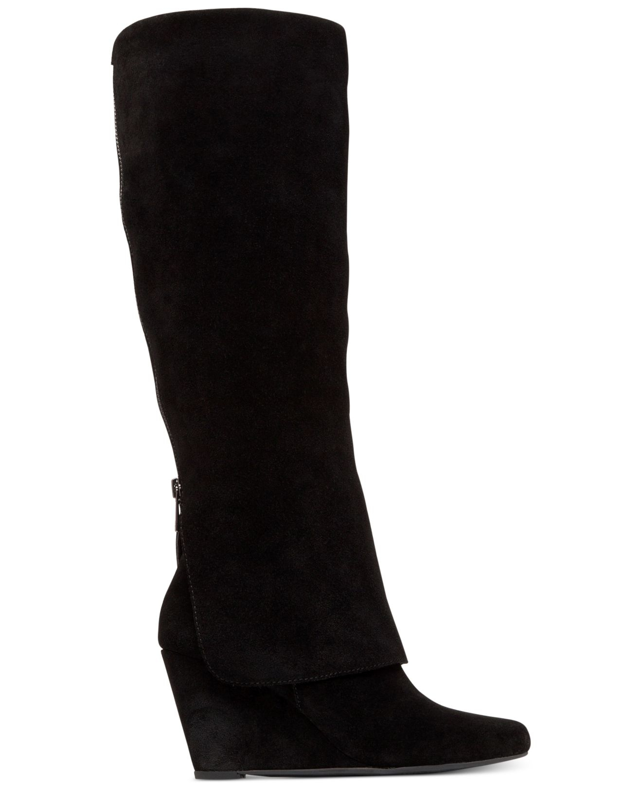 jessica simpson suede wedge booties