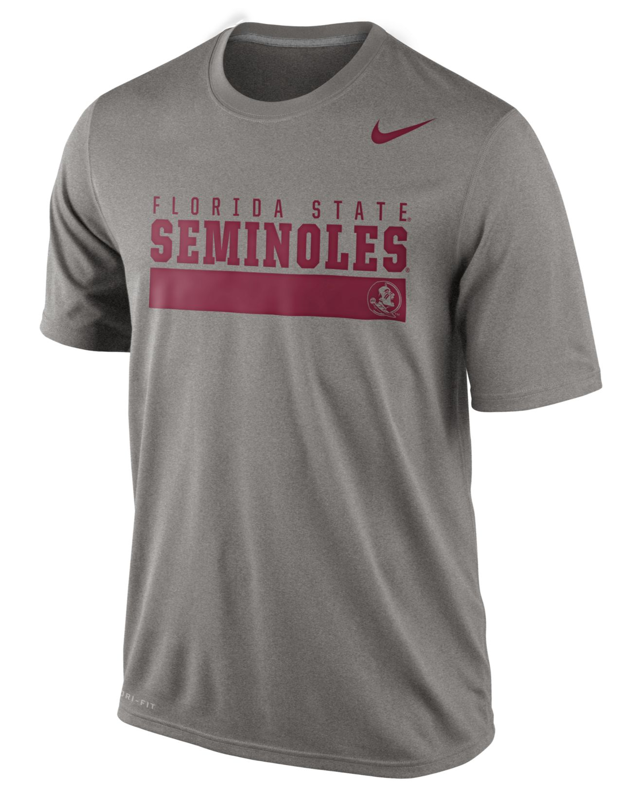 Nike Men's Florida State Seminoles Dri-fit T-shirt in Gray for Men | Lyst