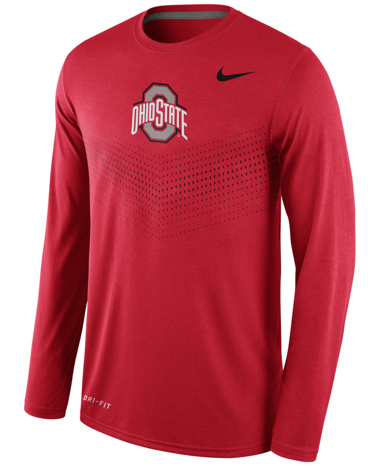 Nike Men's Long-sleeve Ohio State Buckeyes Legend Sideline T-shirt in ...