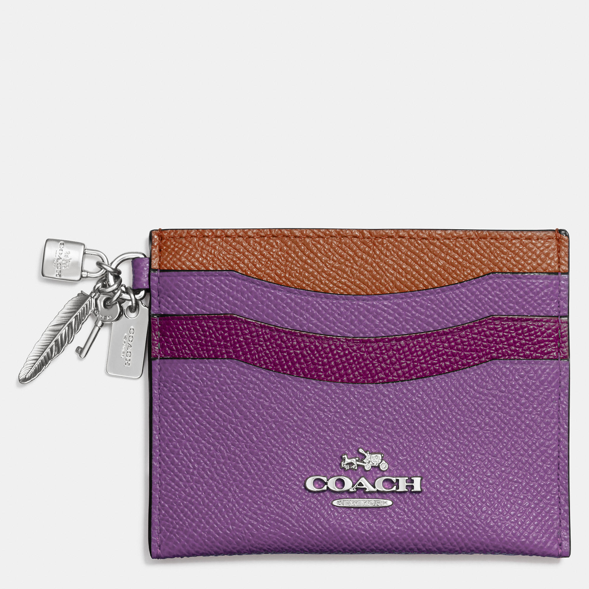 coach mini card case
