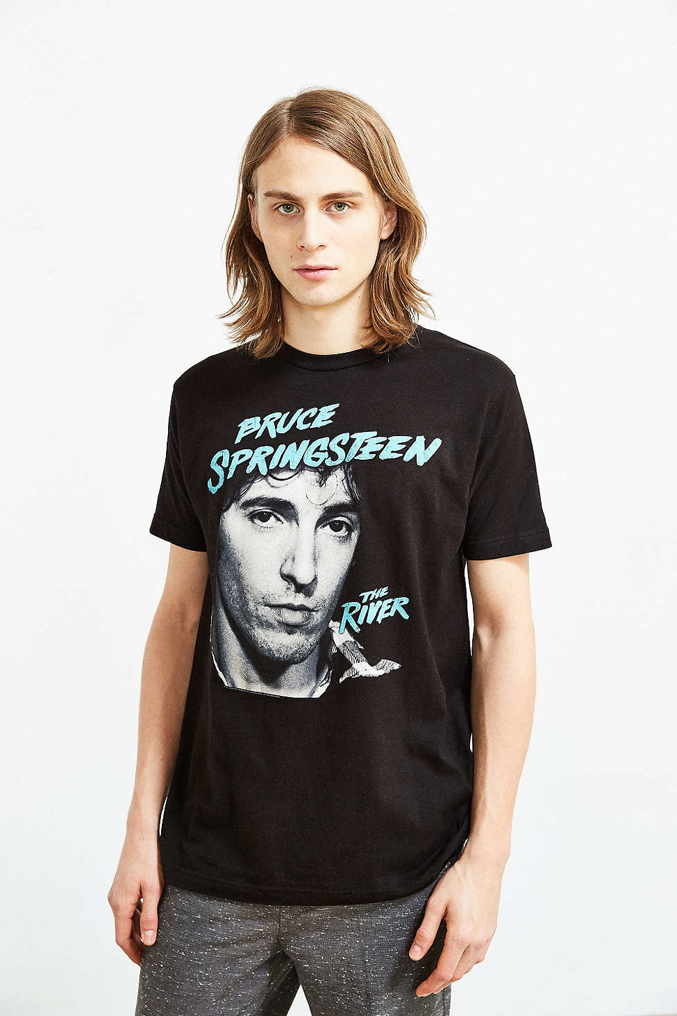 temperament Staple klog Urban Outfitters Bruce Springsteen The River Tee in Black for Men | Lyst