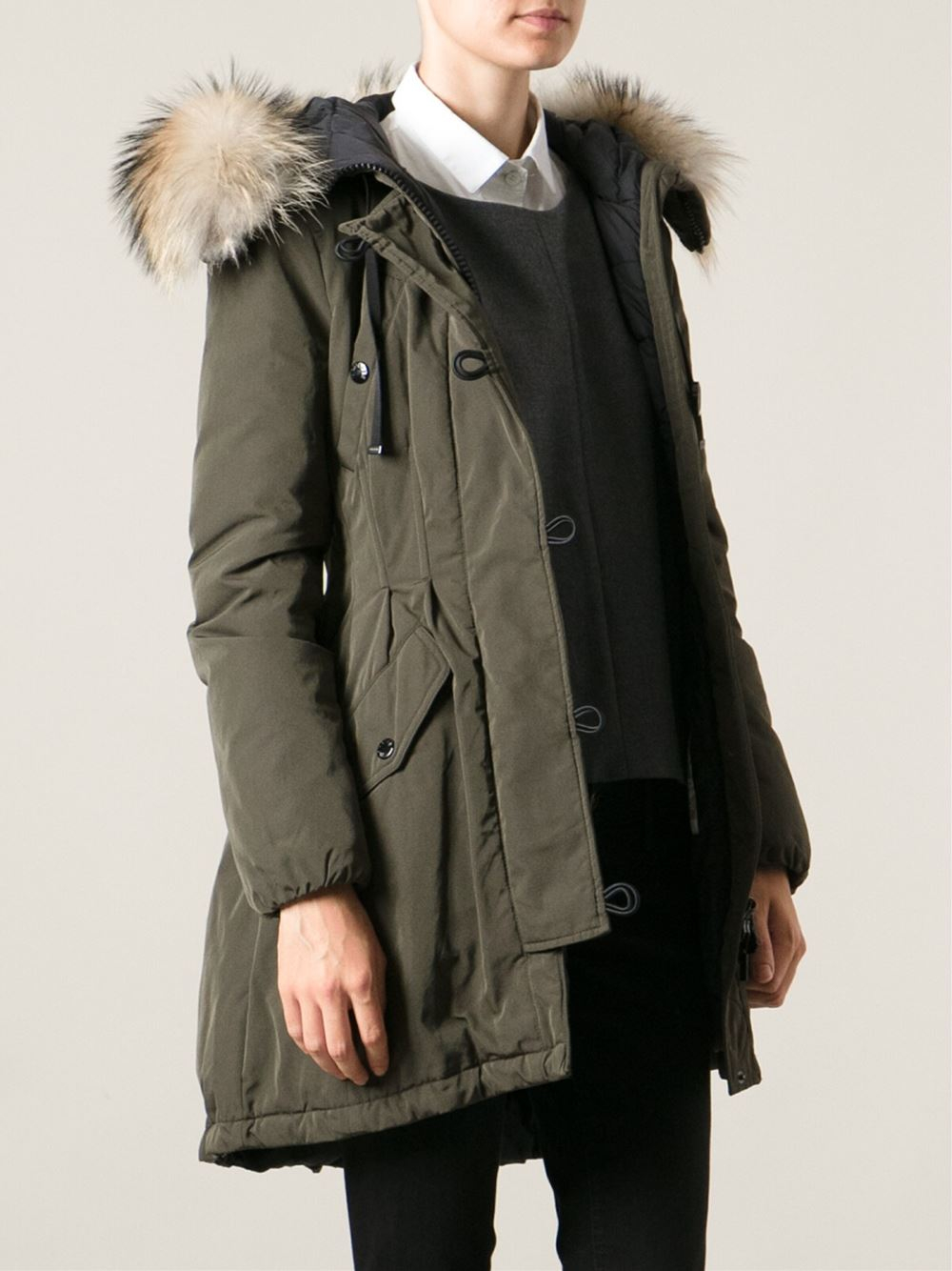 Lyst - Moncler Arrious Parka in Green