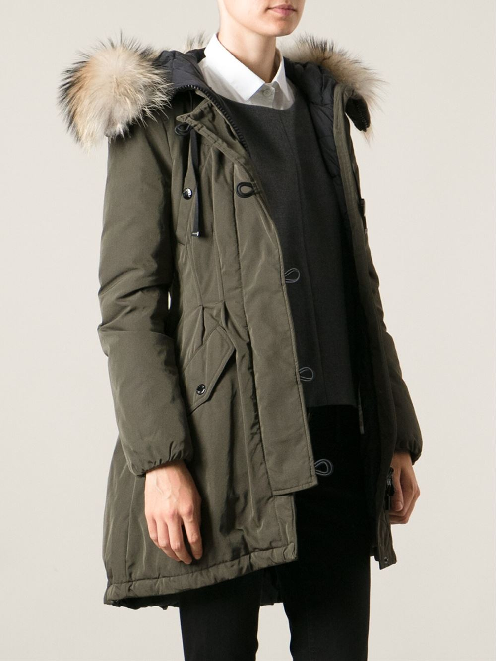 Moncler Arrious Parka in Green | Lyst