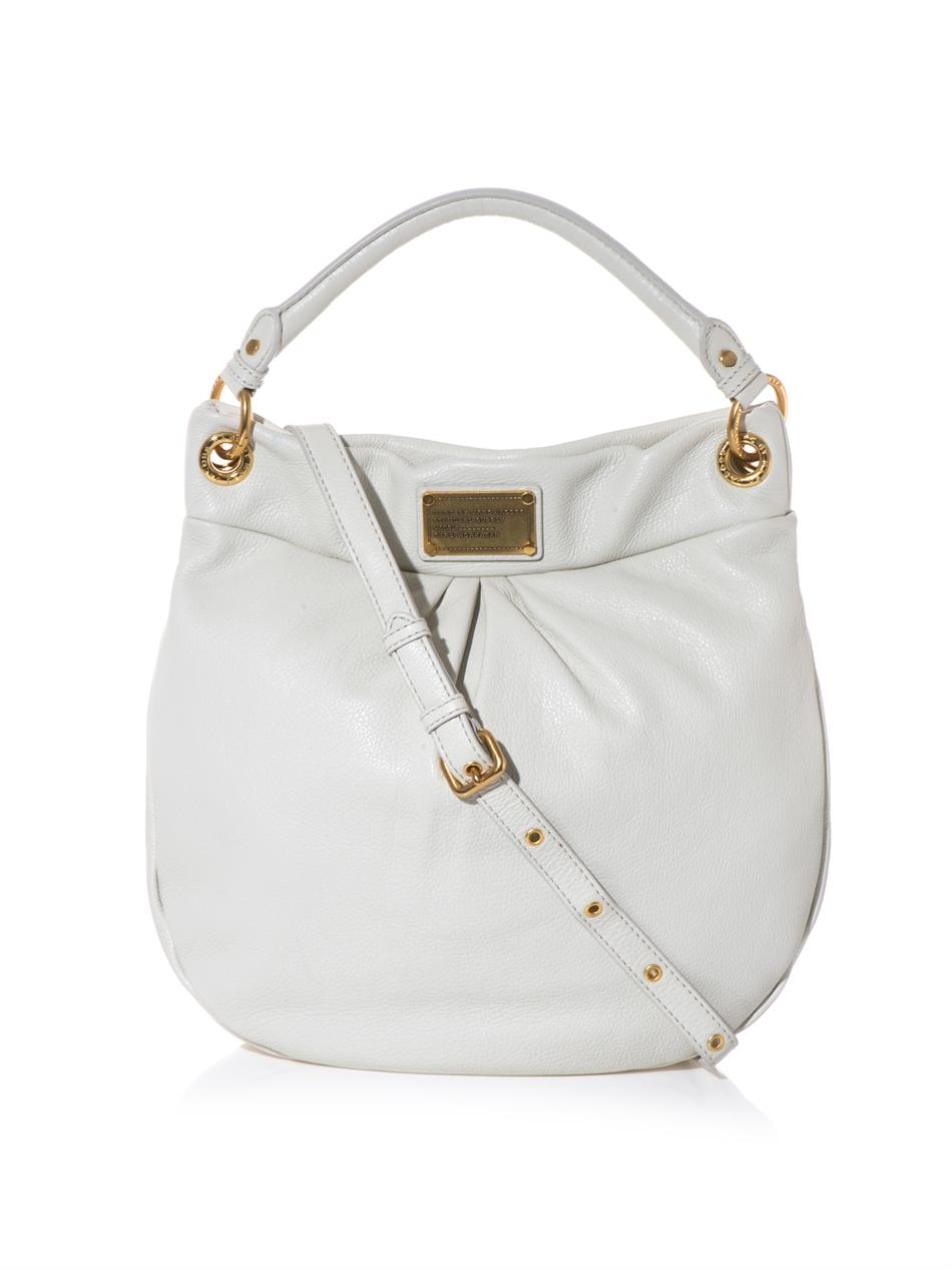 Marc By Marc Jacobs Hillier Leather Hobo Bag in White - Lyst