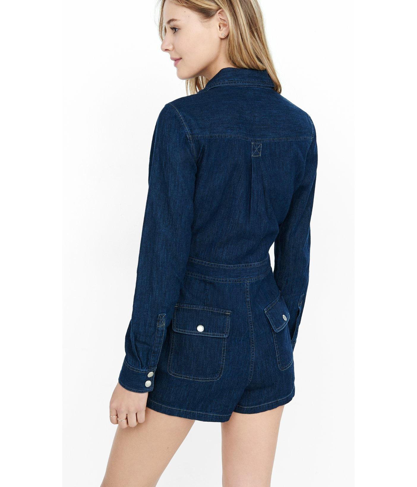 express denim romper