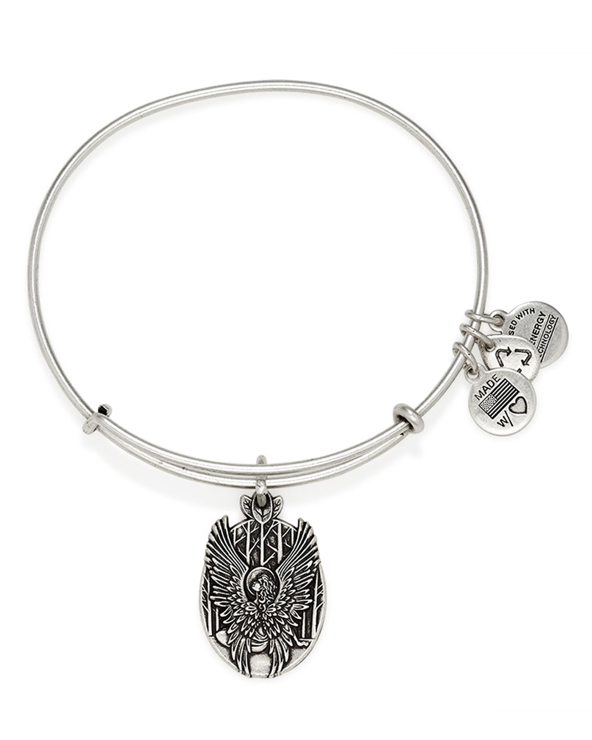 Alex and ani Guardian Of Love Expandable Wire Bracelet in Silver ...