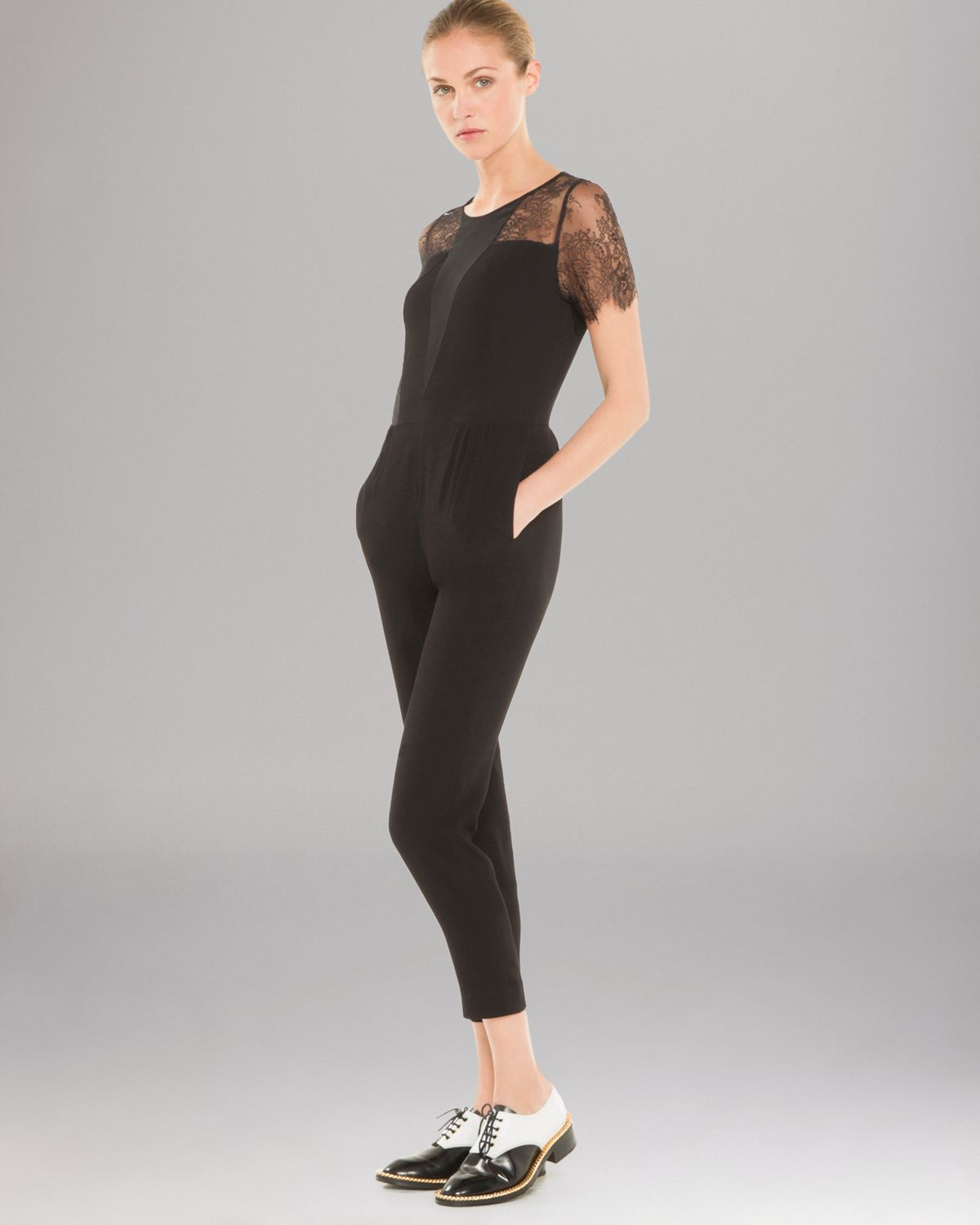 sandro black jumpsuit