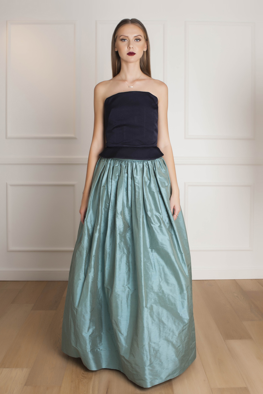 long taffeta ball skirt