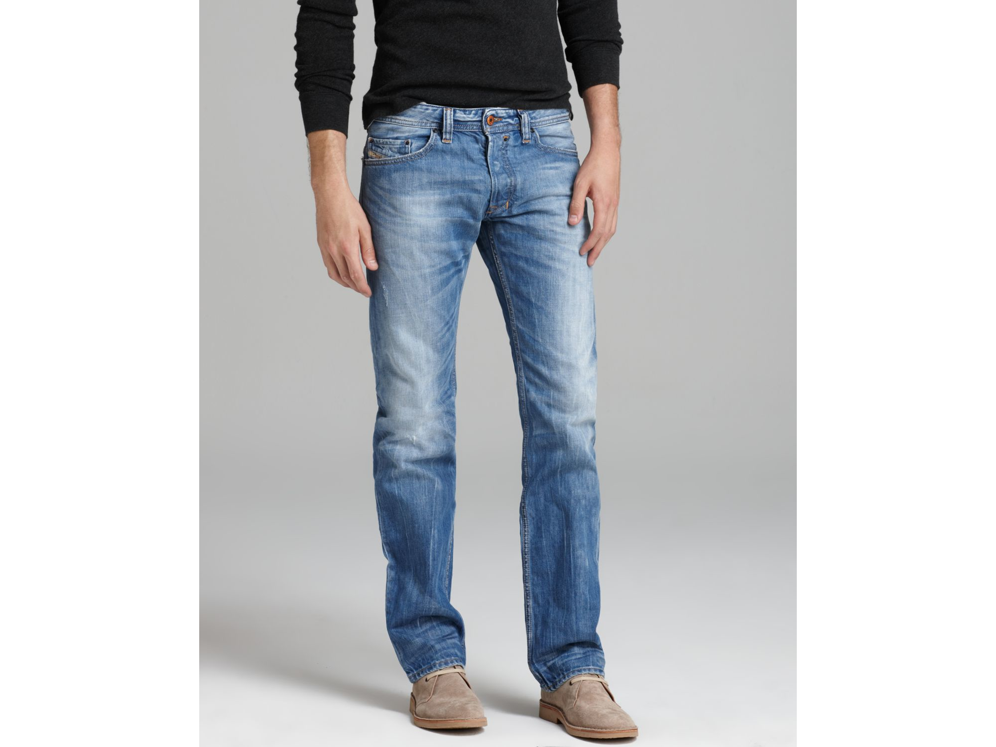 Expression continue To deal with DIESEL Jeans - Safado Straight Fit In Sky in Blue for Men | Lyst
