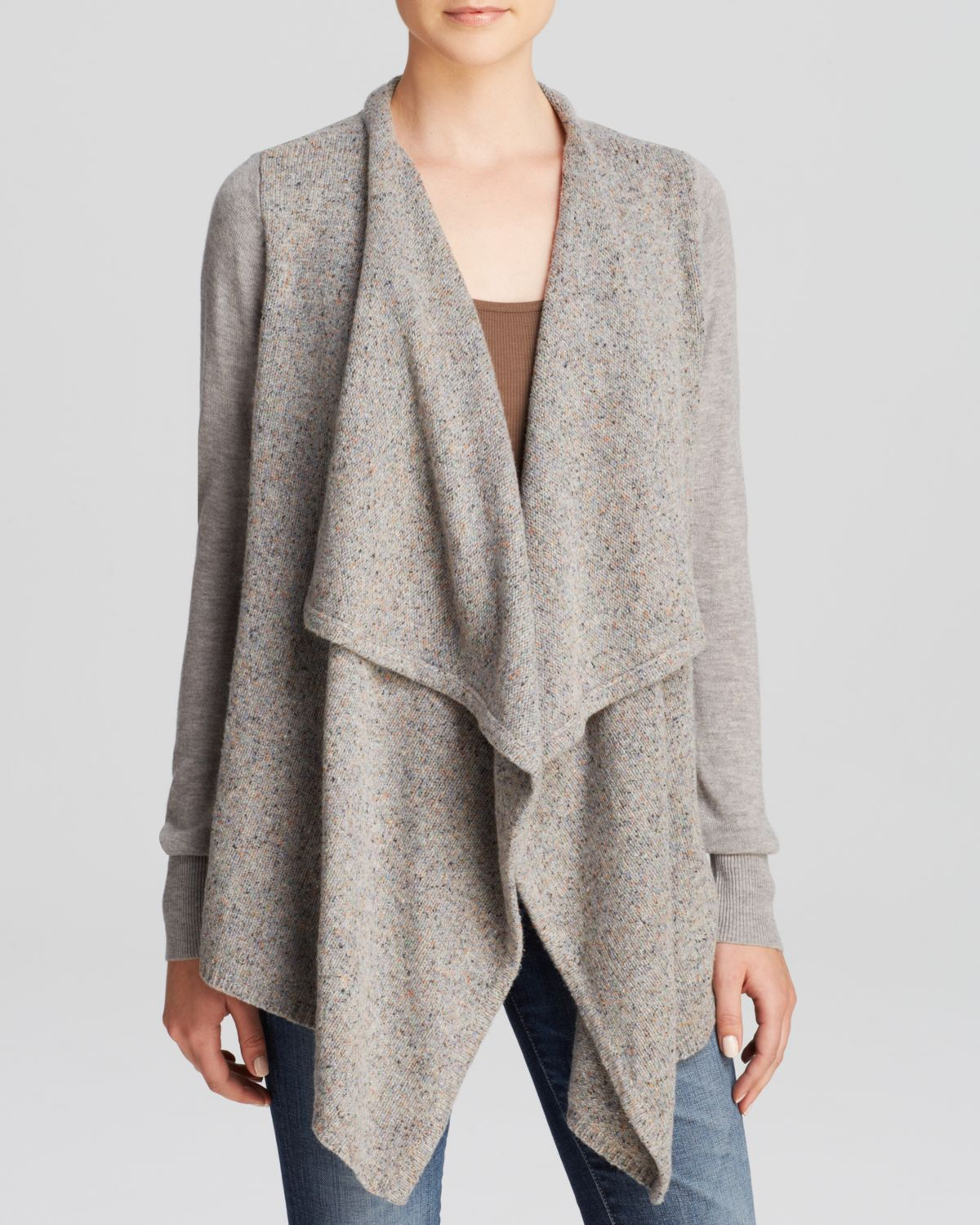 draped cardigan sweater