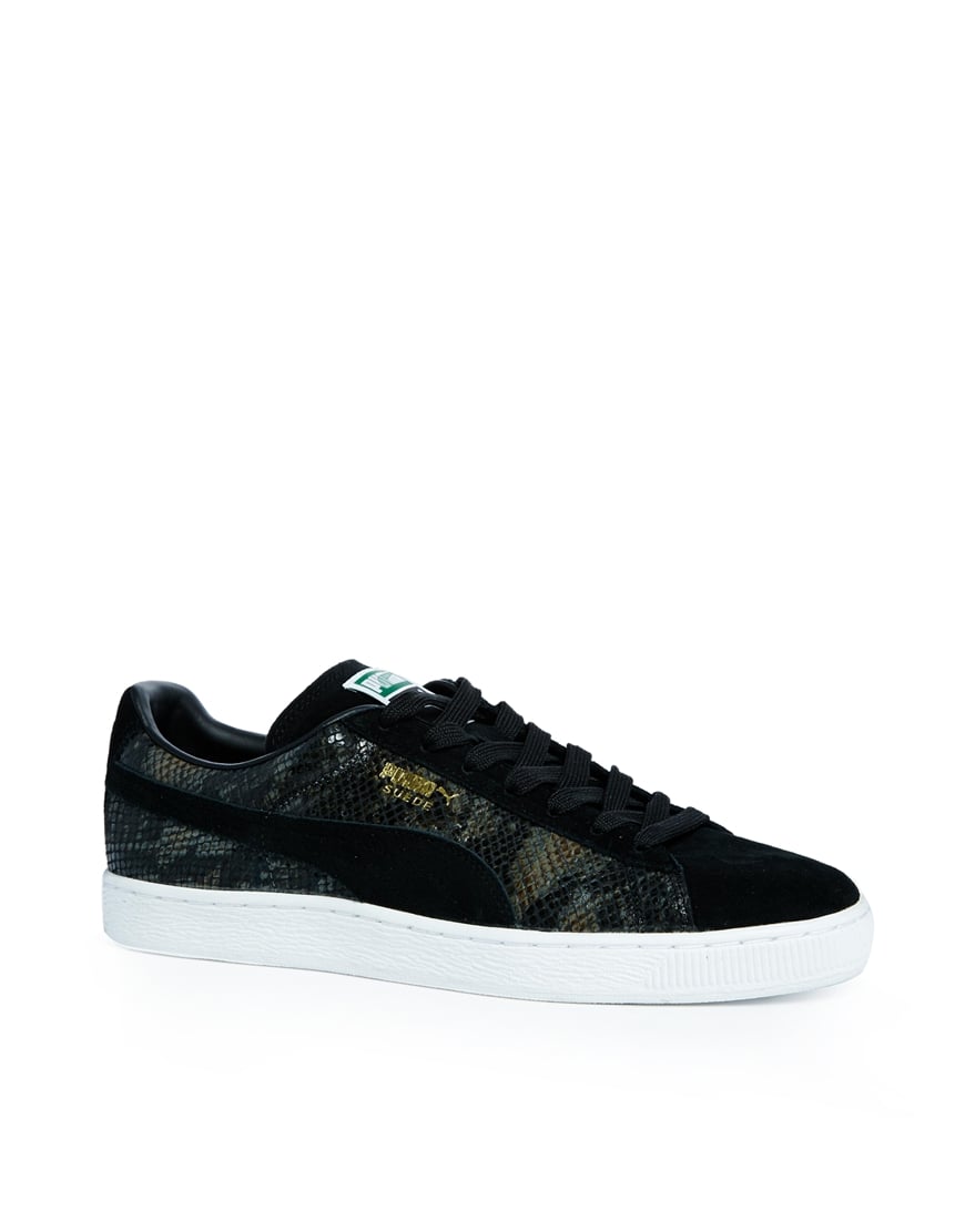 PUMA Suede Python Sneakers in Black for 