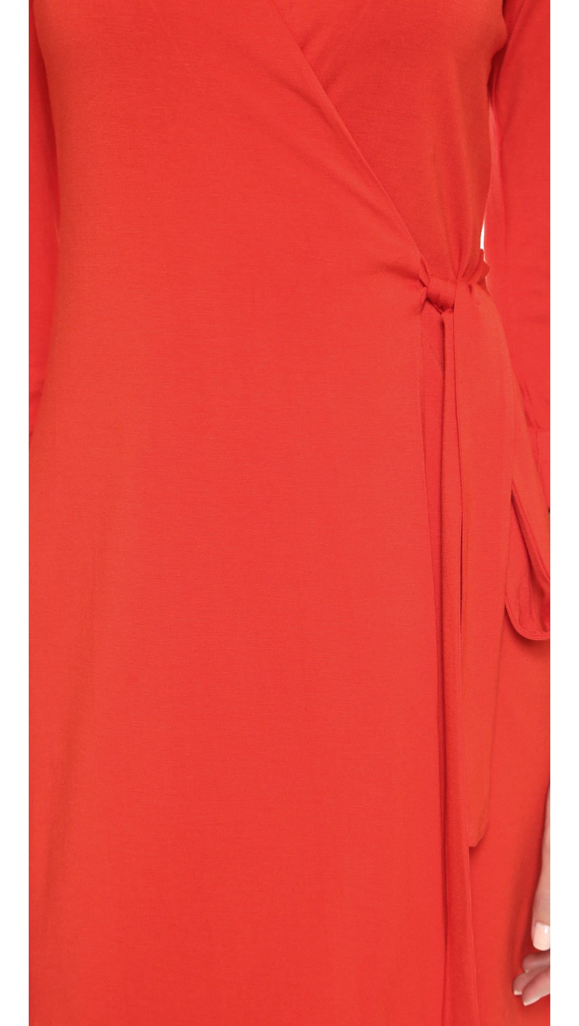 Diane von Furstenberg New Julian Two Mini Wrap Dress - Sundried Tomato in  Red | Lyst