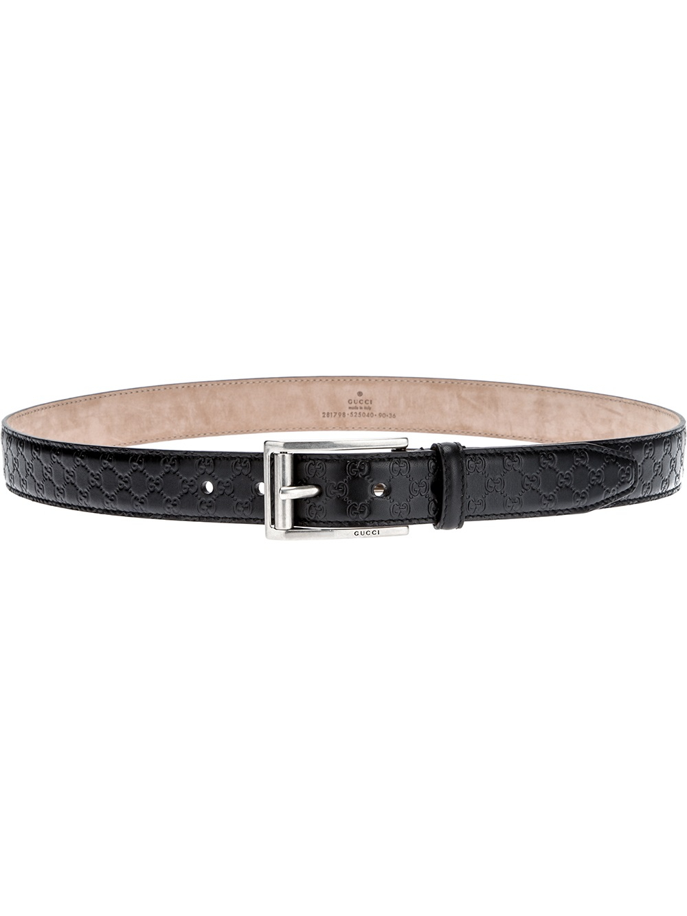 Gucci Monogram Belt in Natural for Men