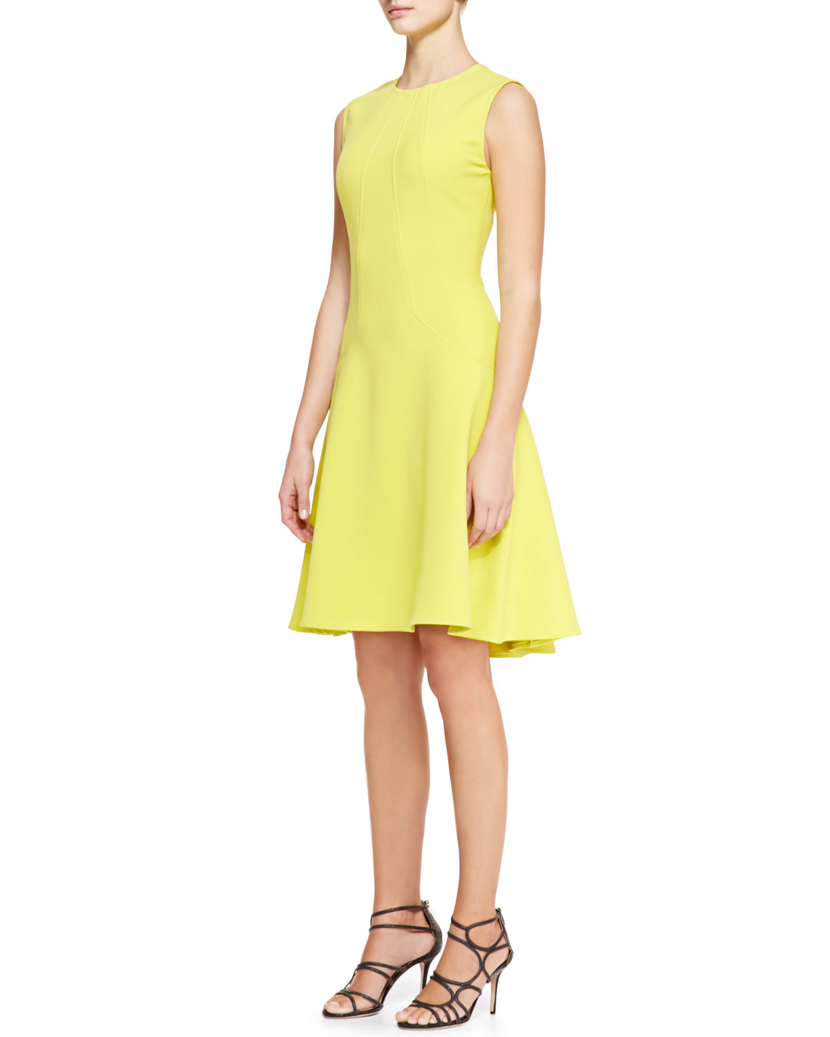-rose-pink-seamed-drop-waist-dress-citrine-yellow--cocktail-dresses ...