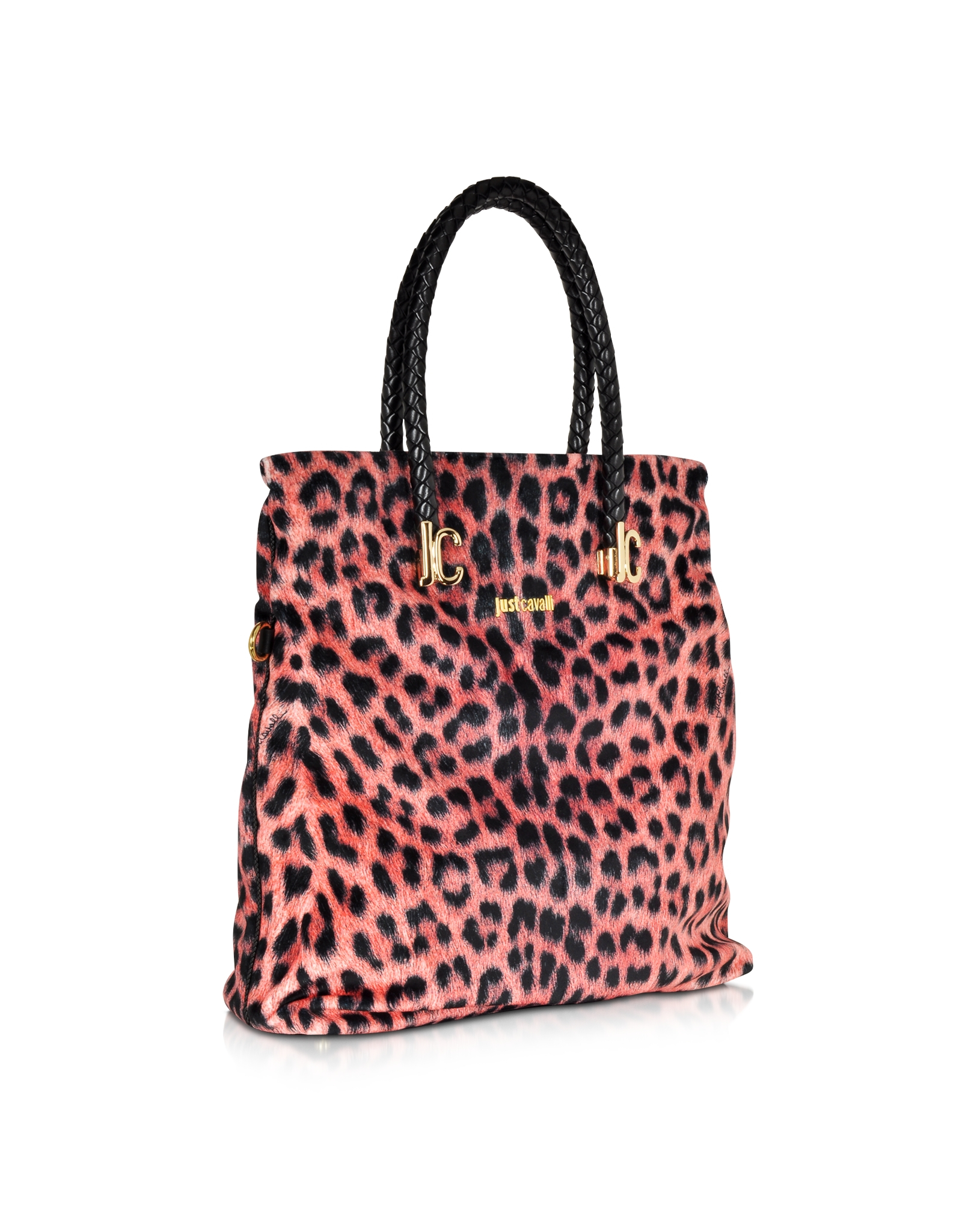 roberto cavalli leopard bag