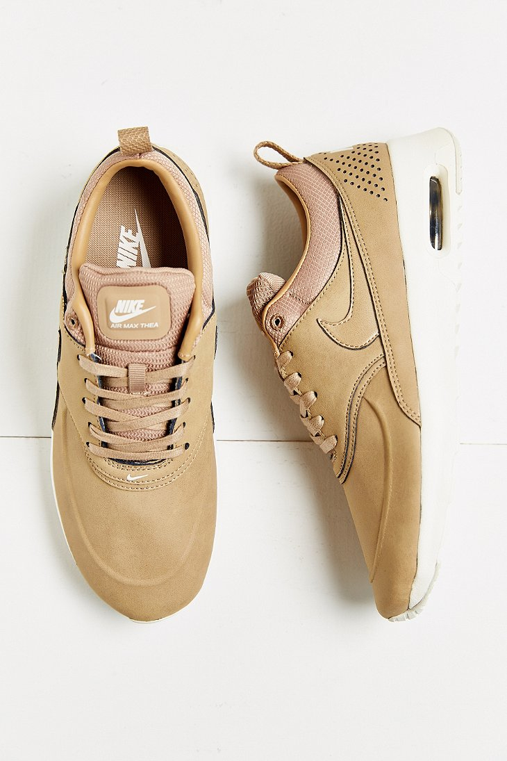 Nike Air Max Thea Premium Sneaker in Tan (Brown) | Lyst