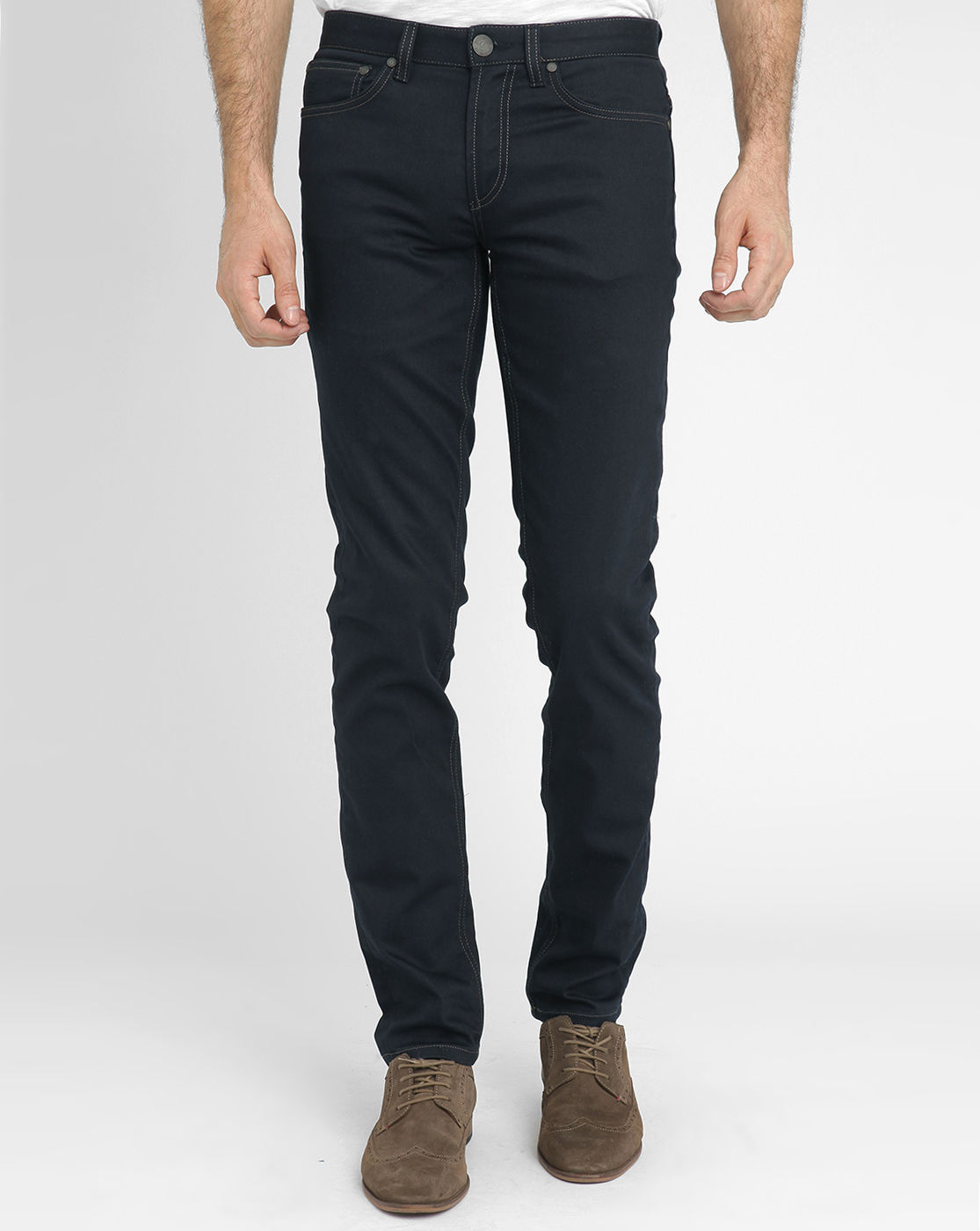Celio club Navy Coated Jeans in Blue for Men (navy) | Lyst