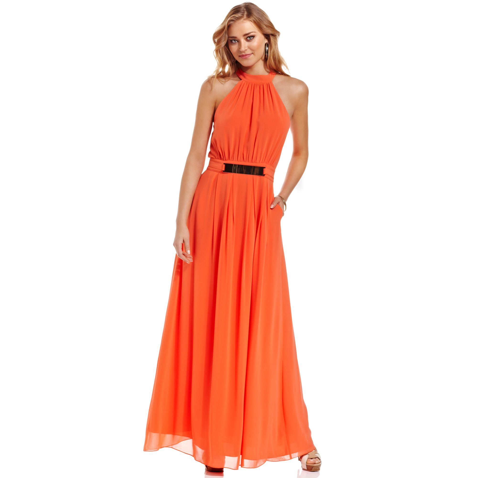 marciano red dress