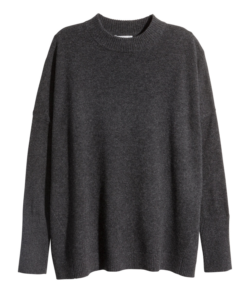 H&M Cashmere Jumper in Dark Gray (Gray) | Lyst