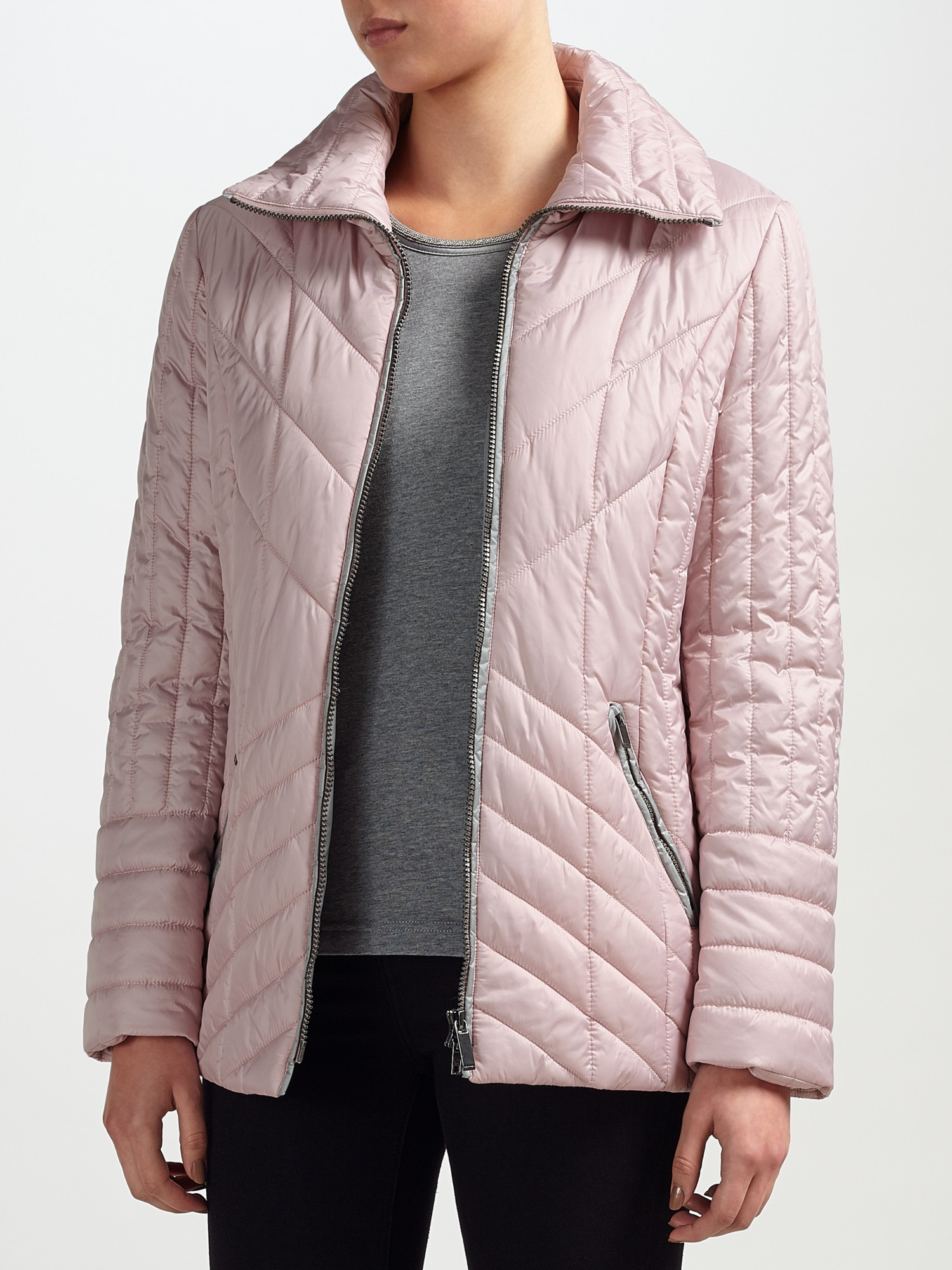 Gerry Weber Quilted Jacket in Pink - Lyst
