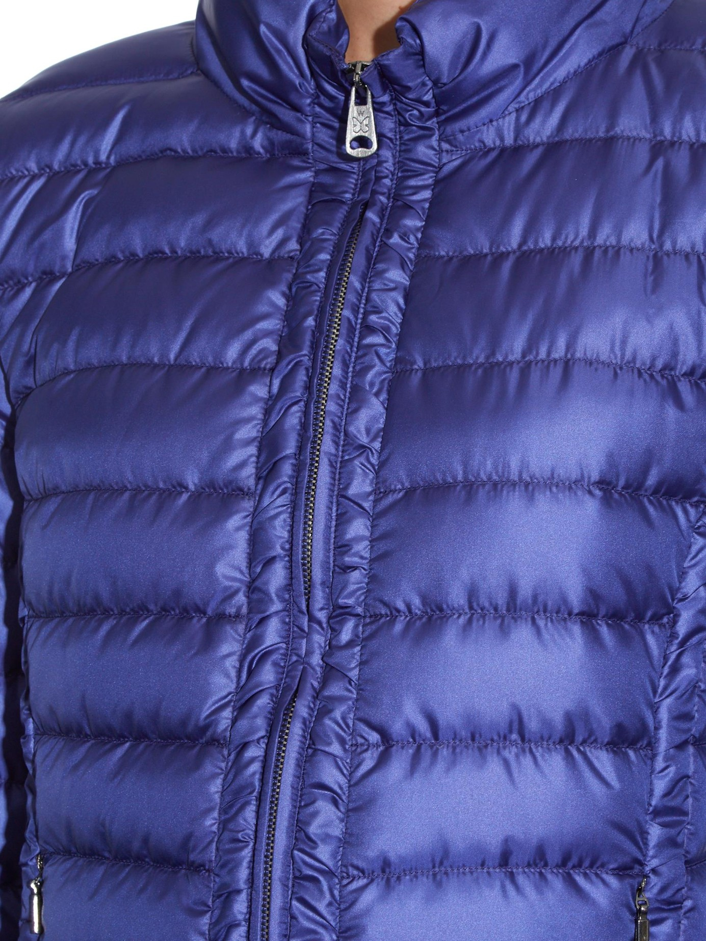 amplifikasyon geçmiş işaretleme  Weekend by Maxmara Leather Perim Quilted Jacket in Blue | Lyst