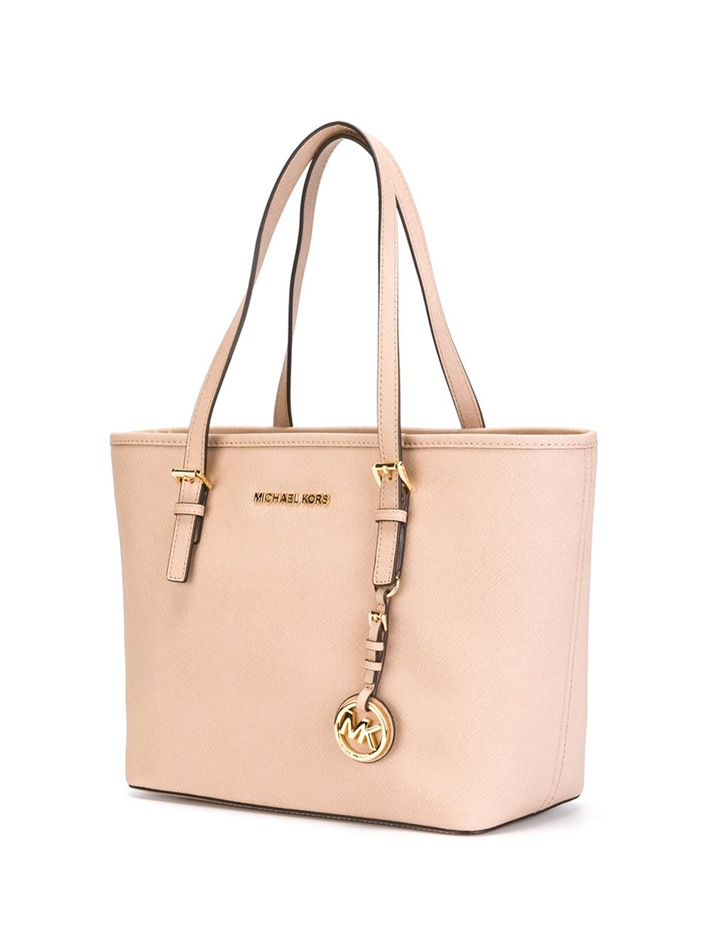 MICHAEL Michael Kors Small 'jet Set Travel' Tote in Natural - Lyst