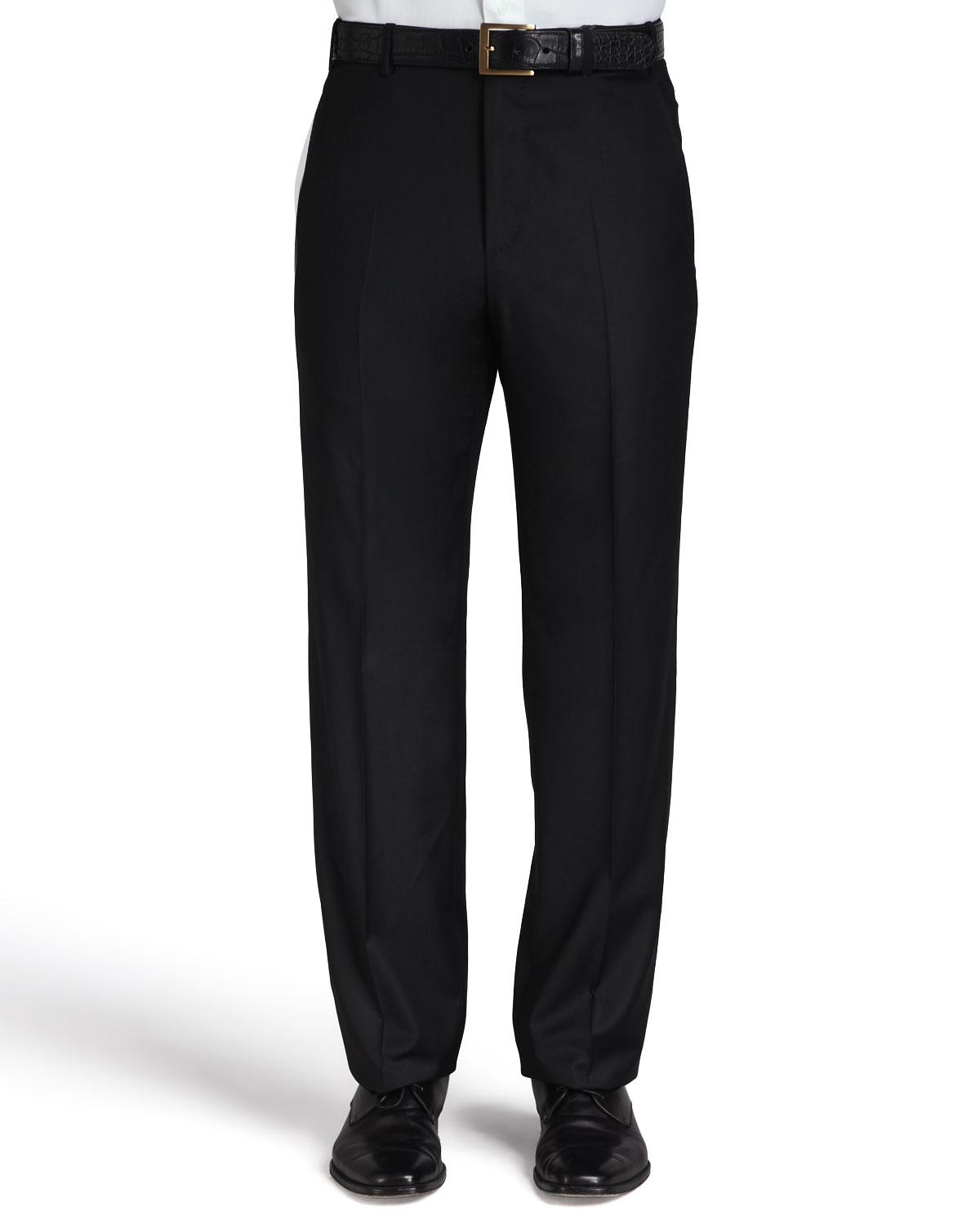 Zanella Flat-front Pants in Black for Men | Lyst