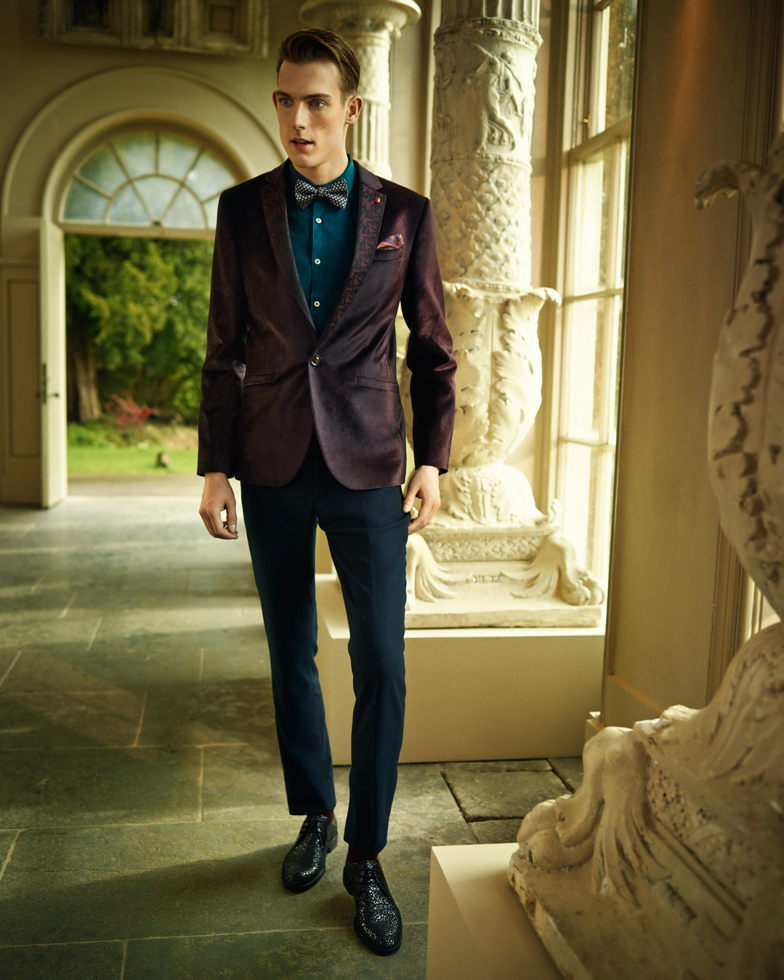 Ted baker burgundy jacket store