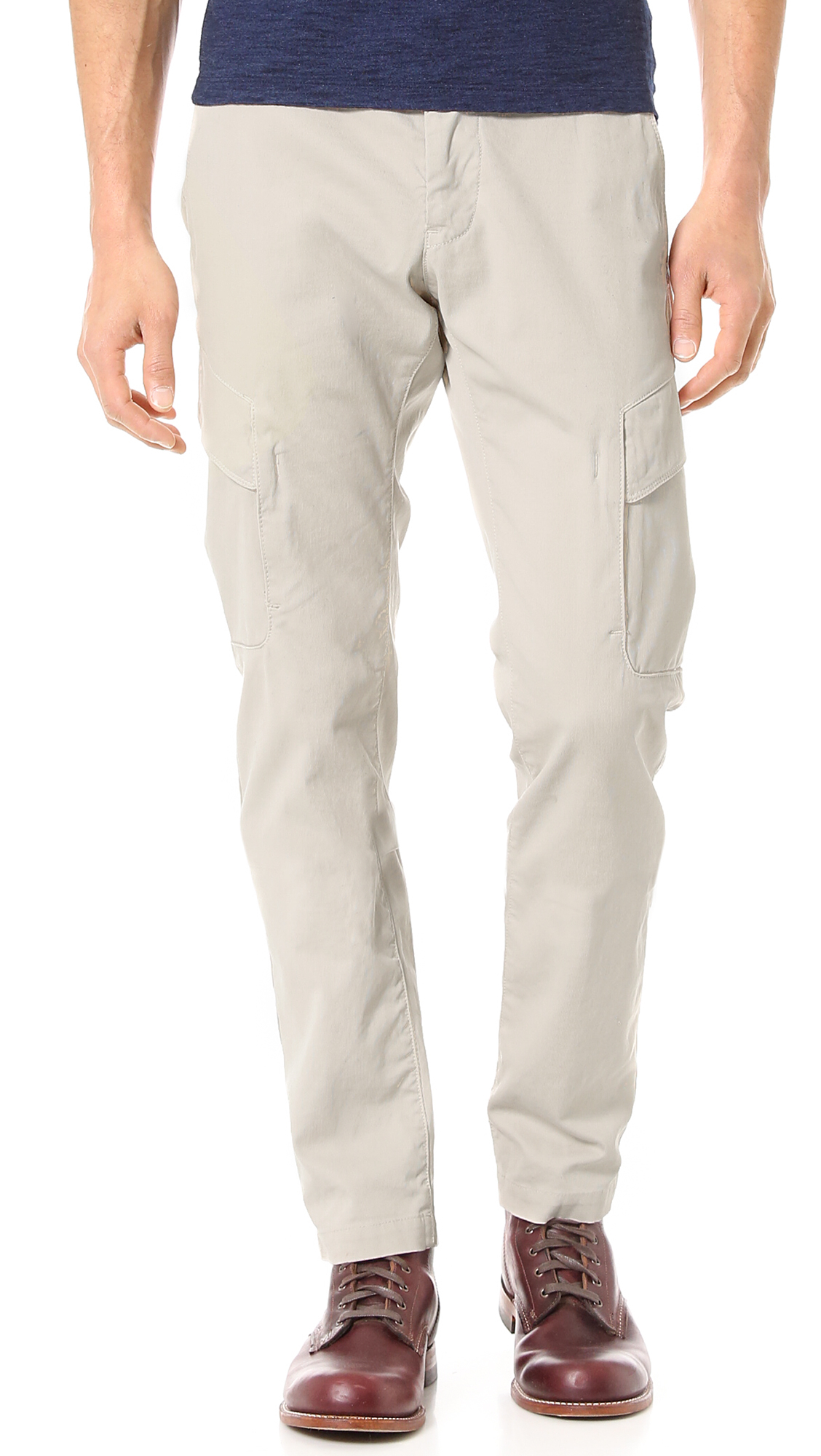 stone island beige cargo pants
