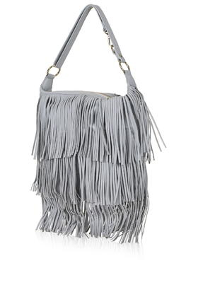 grey tassel bag