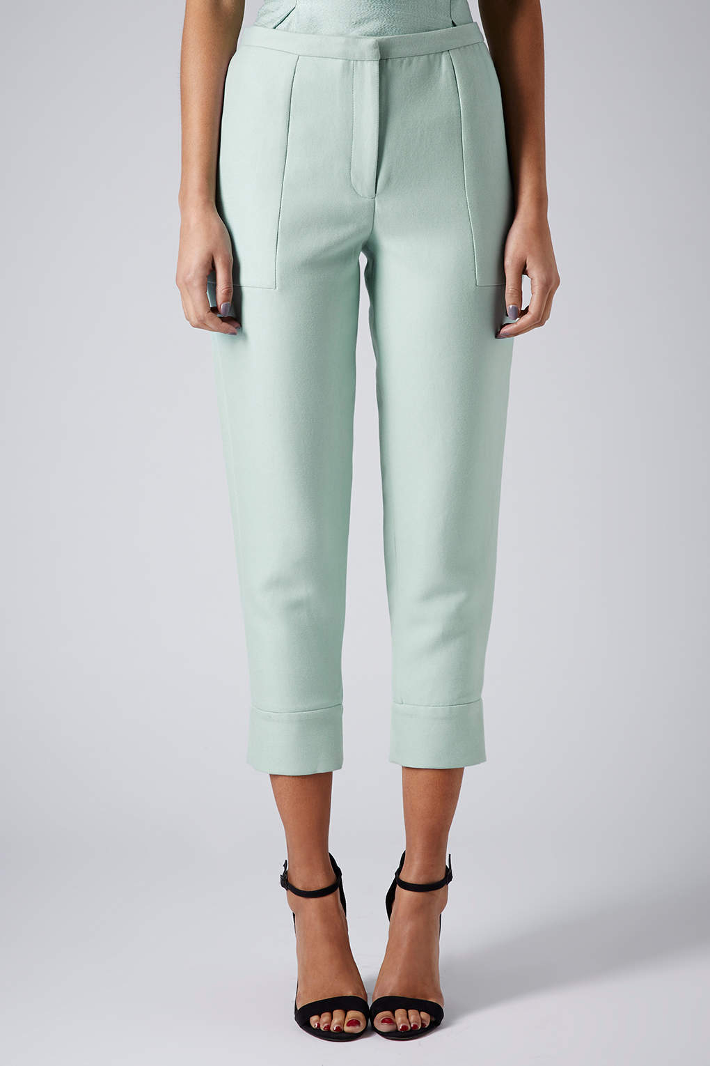 Mint Tapered Trousers By Unique in Green Lyst