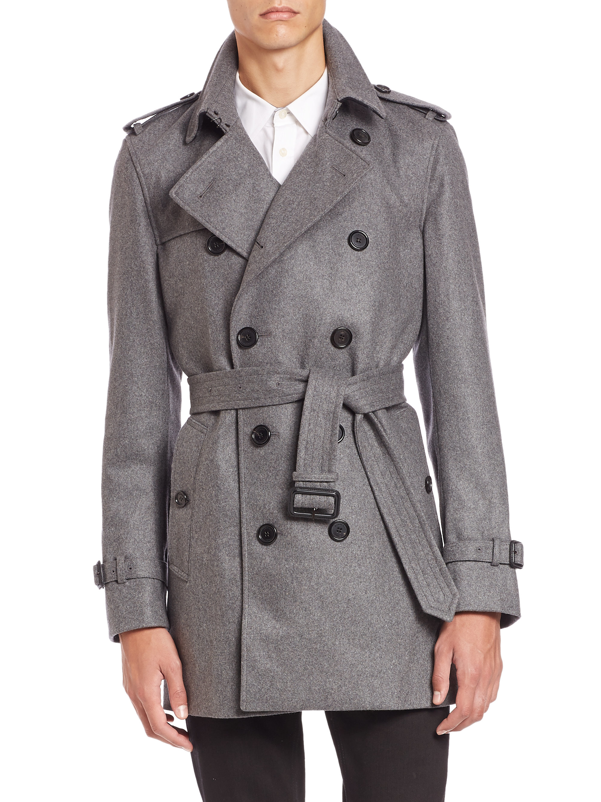 burberry grey trench