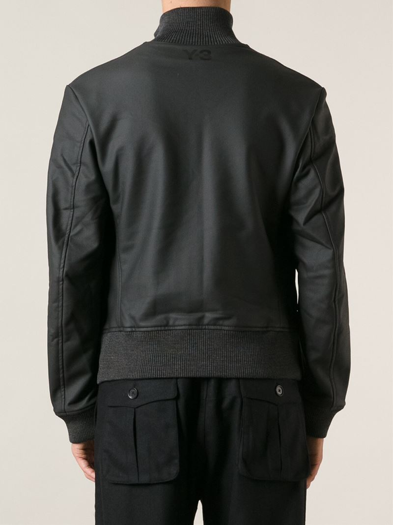 high collar bomber jacket