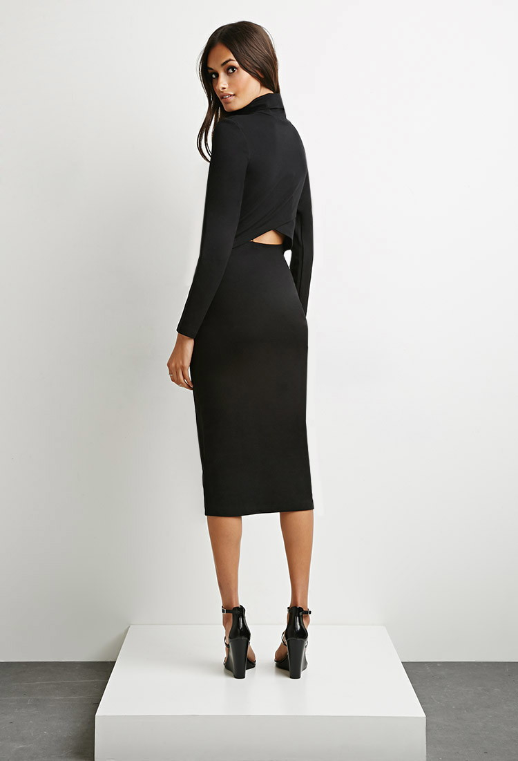 Forever 21 The Fifth Label White Light Long Sleeve Dress In Black Lyst