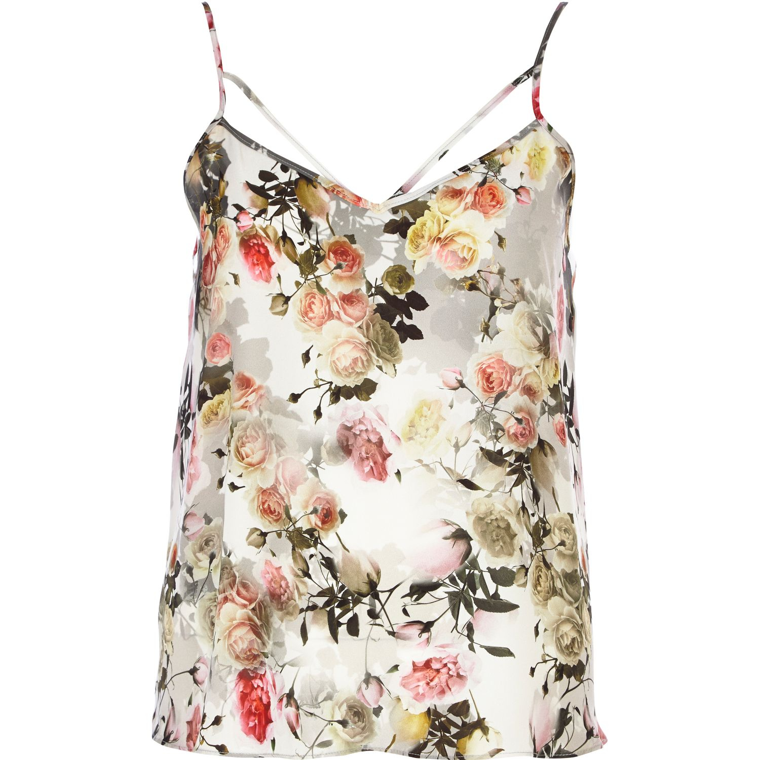 floral strappy top