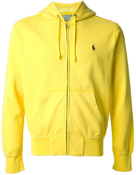 Polo Ralph Lauren Zip Front Hoodie in Yellow for Men (yellow & orange ...