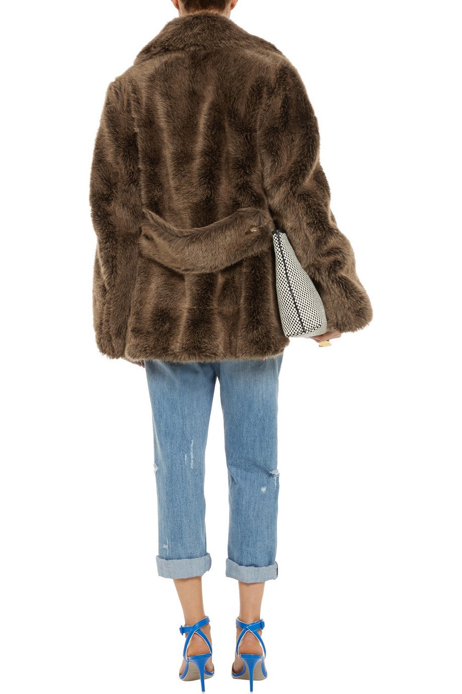 acne studios faux fur coat