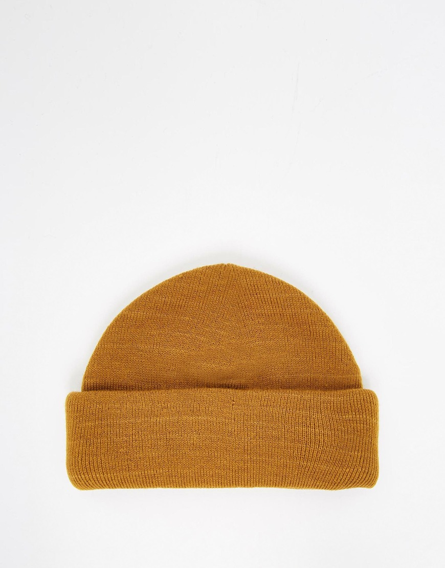 fisherman beanie mustard