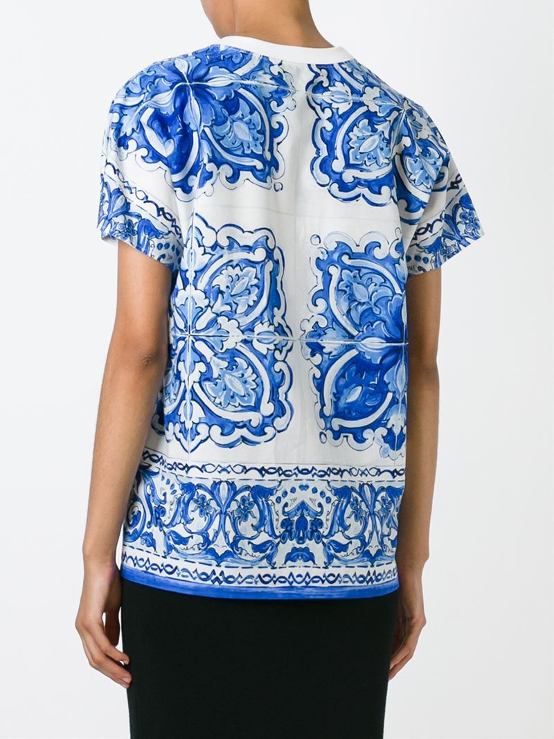 Dolce \u0026 Gabbana Majolica Print T-Shirt 