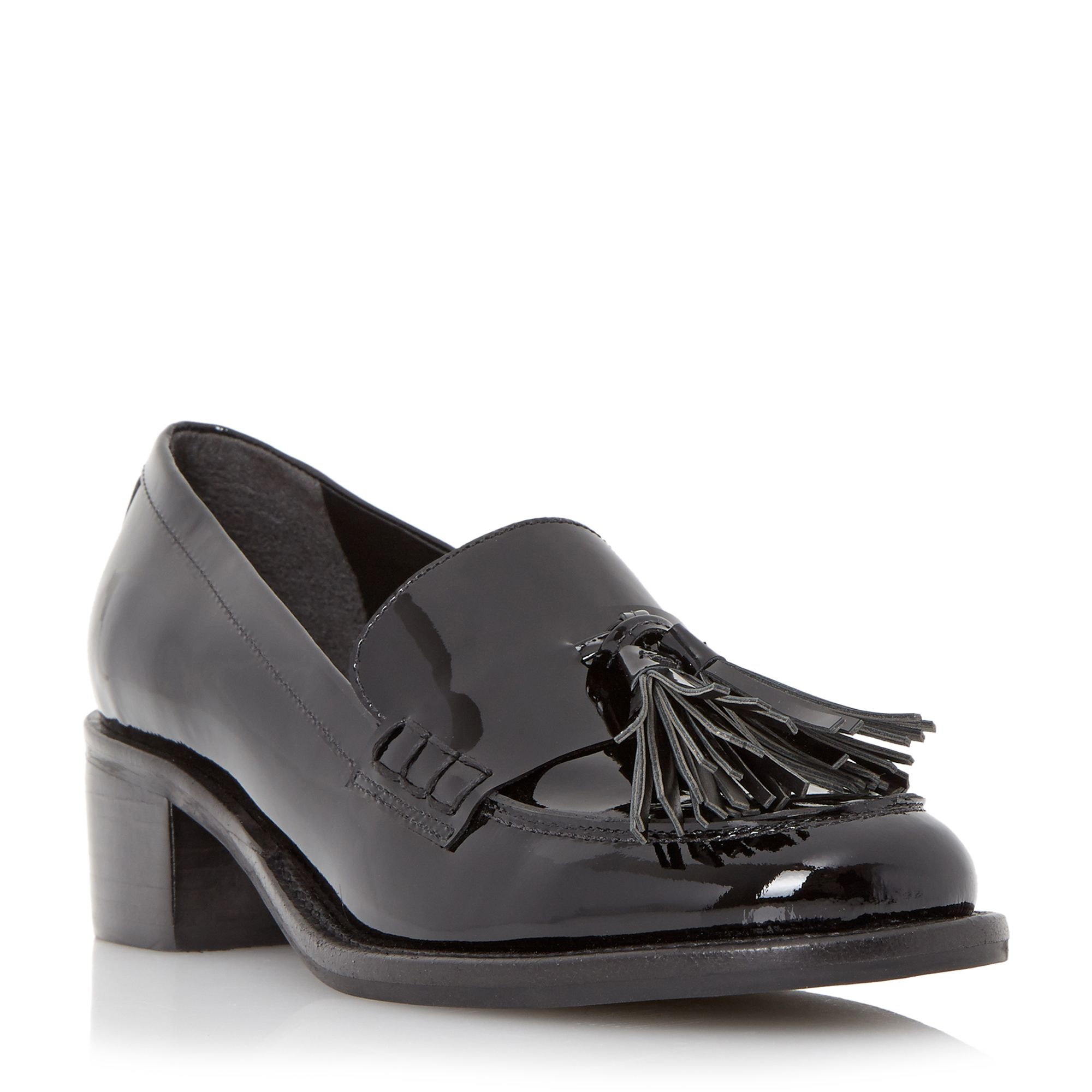 womens loafers with block heel