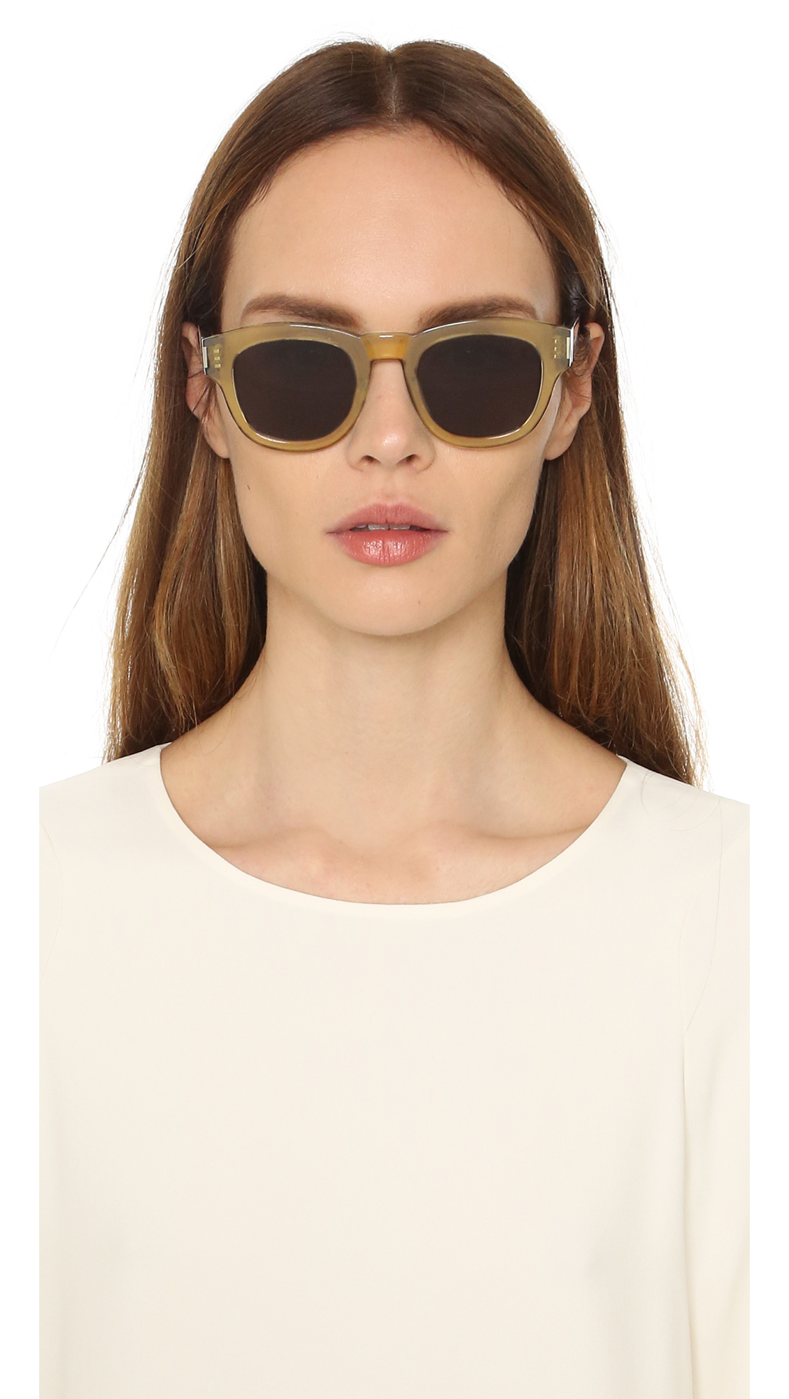 Saint Laurent Bold 2 Sunglasses in Green | Lyst