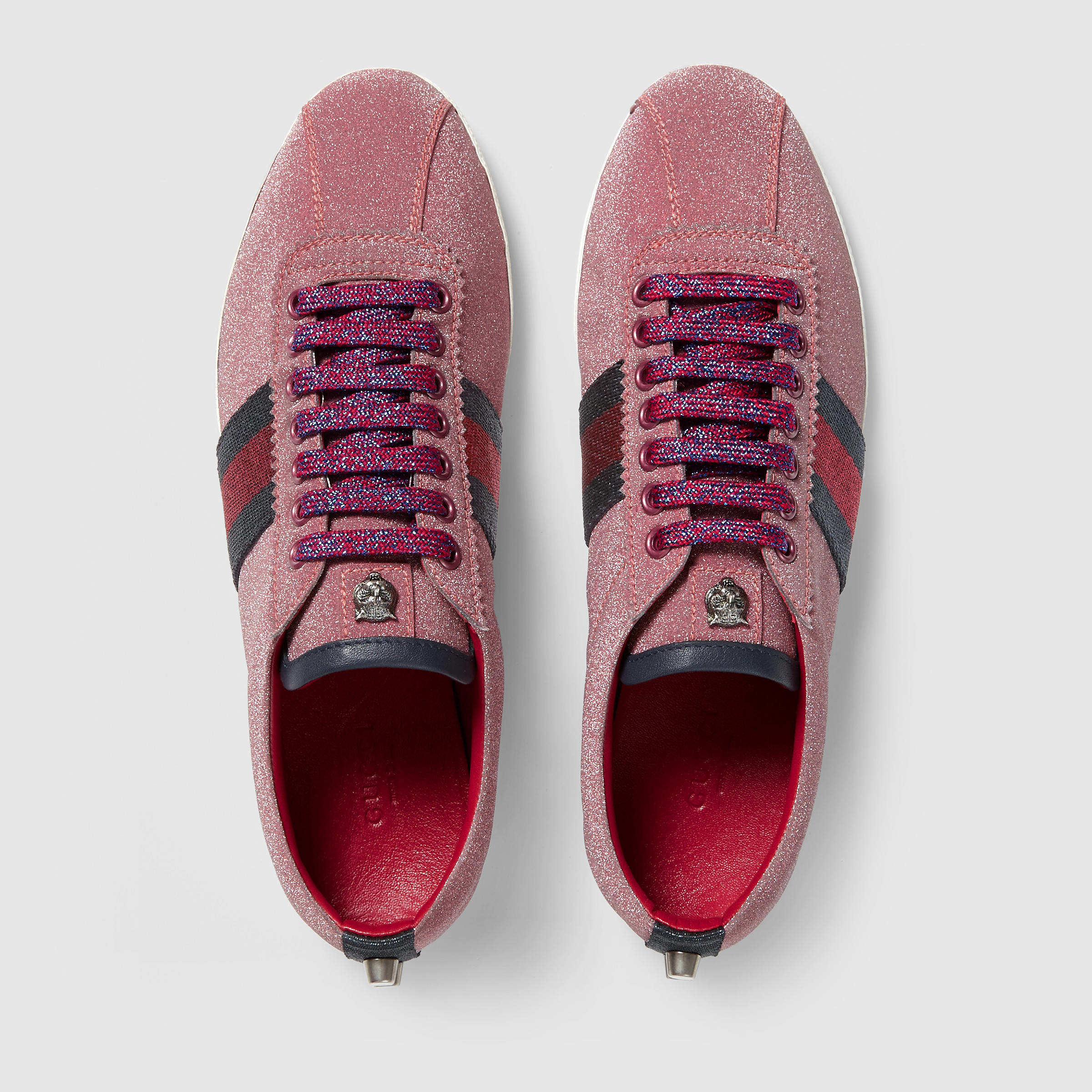 red glitter gucci shoes