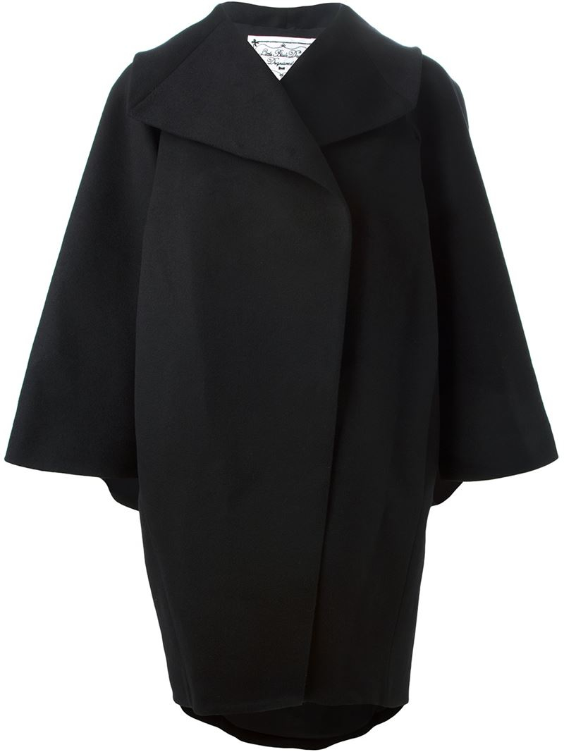 DSquared² Wool Wide Sleeve Coat in Black Lyst