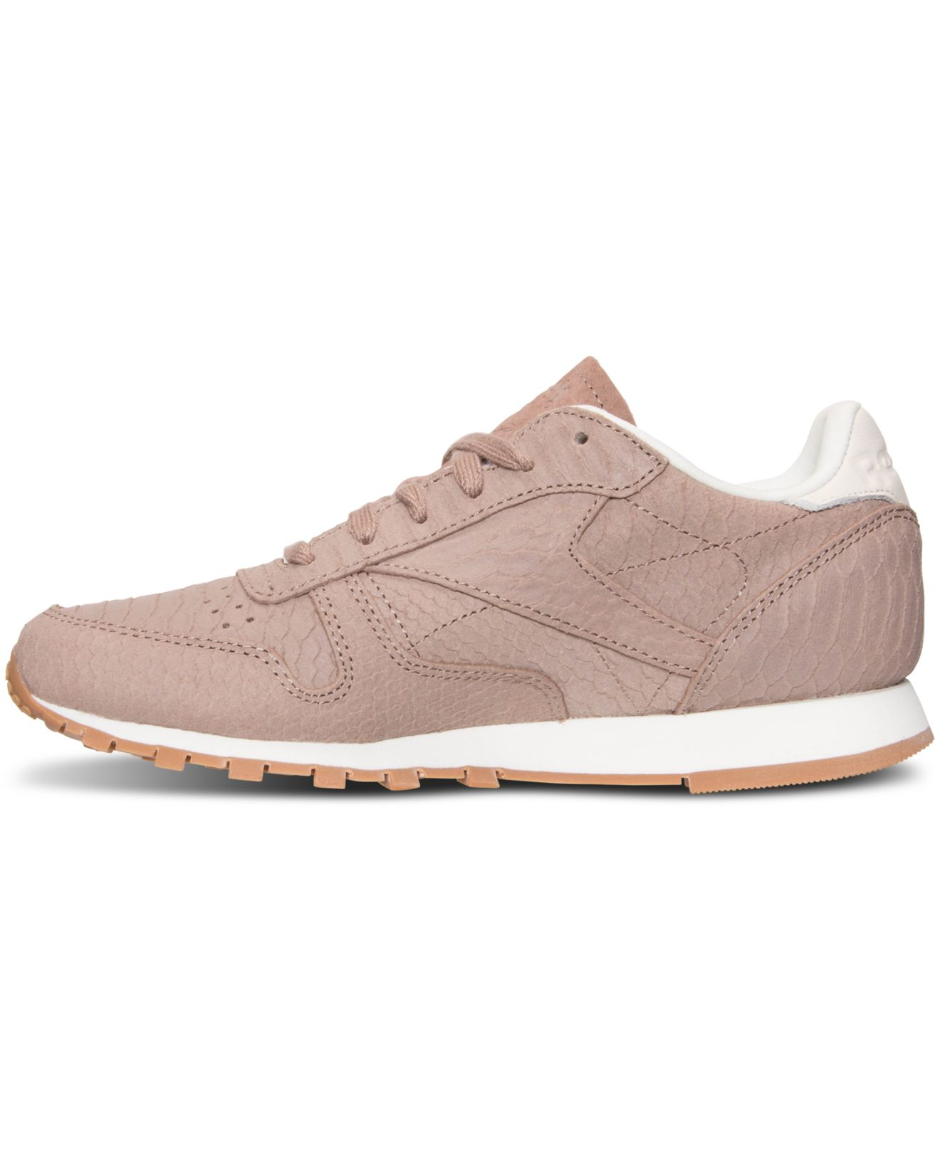 reebok women's classic leather clean exotic shoes