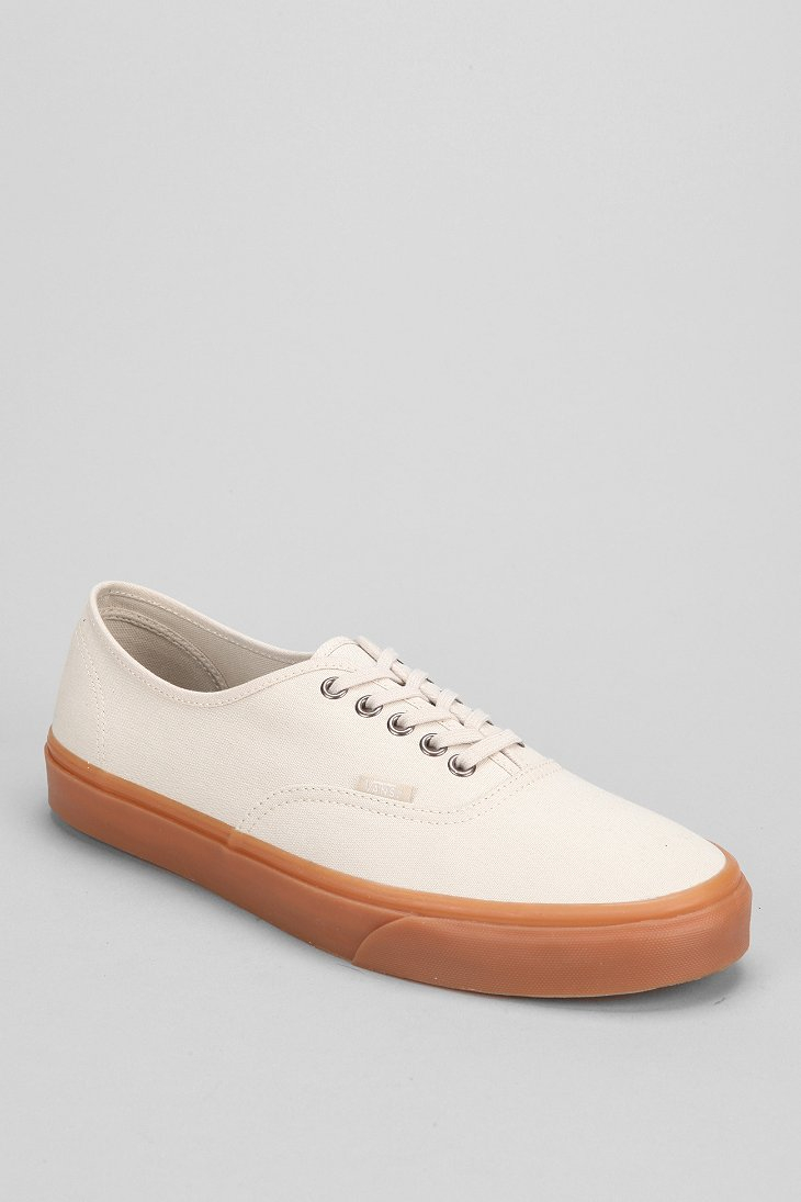 Vans Authentic Gum-Sole Sneaker in Natural for Men | Lyst