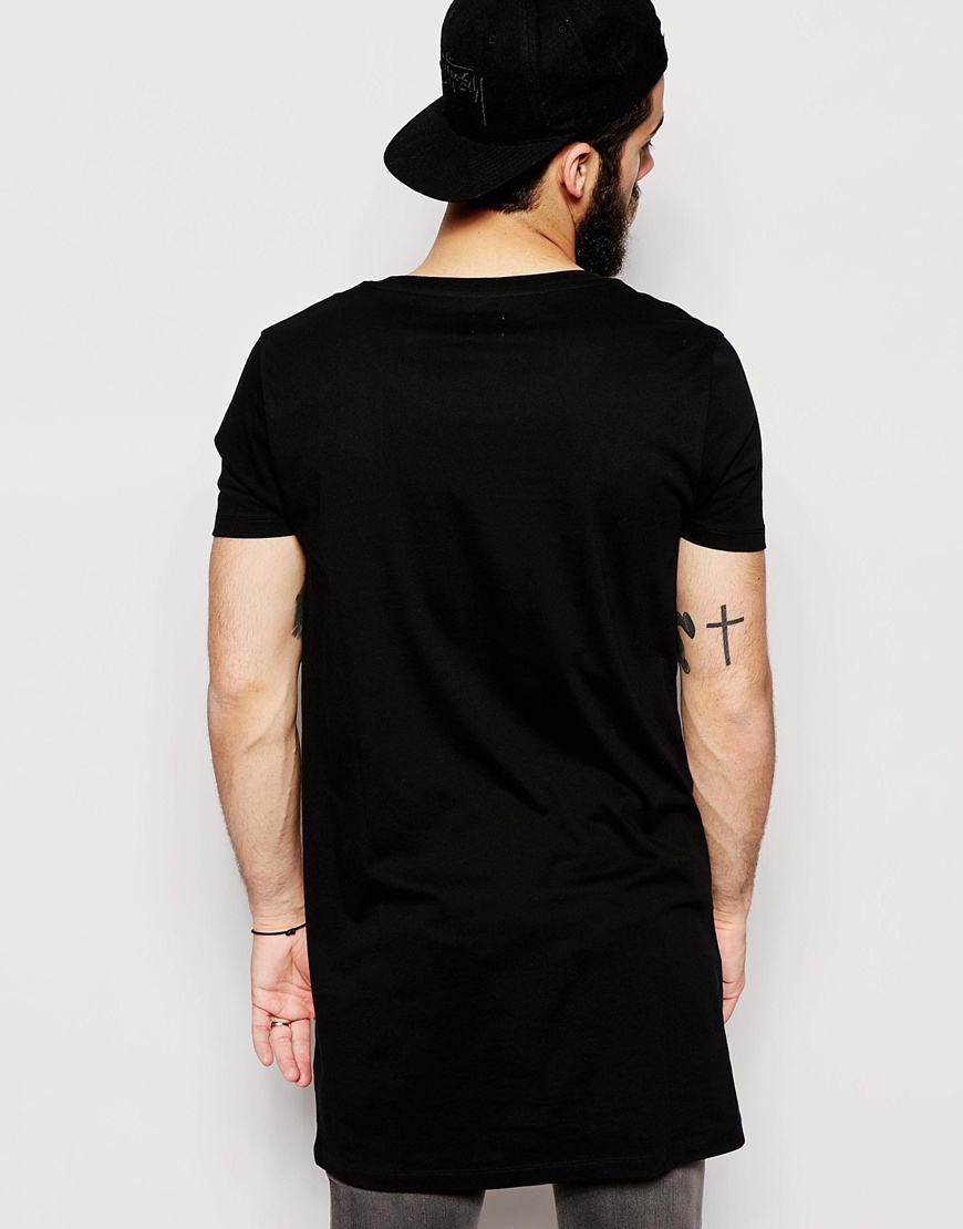 ASOS Super Longline T-shirt With Scoop Neck And Relaxed Skater Fit in ...