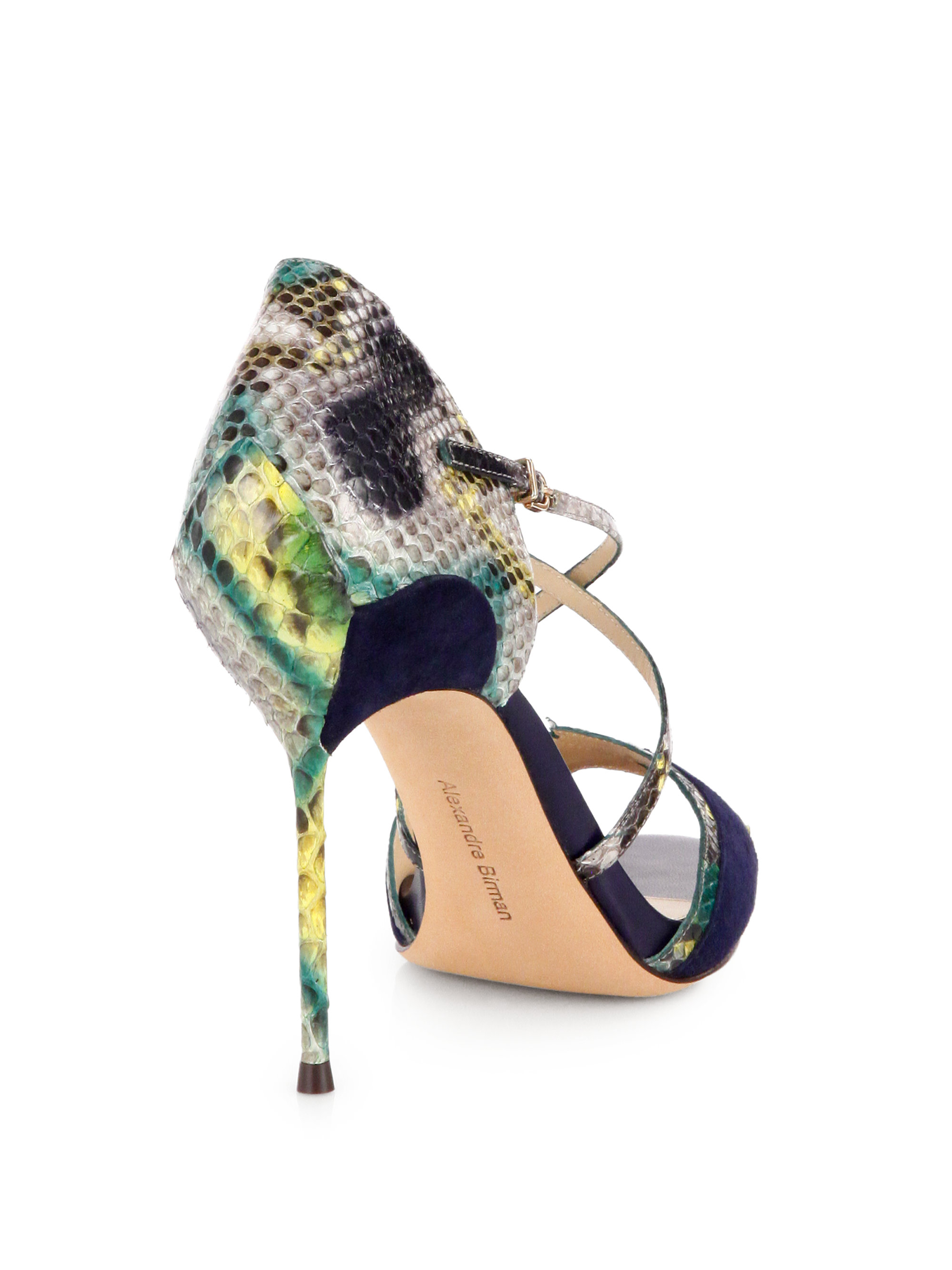 alexandre birman python sandals