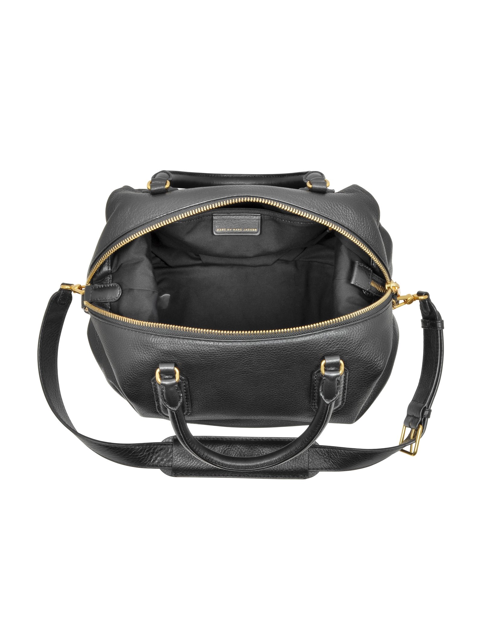 Marc By Marc Jacobs New Q Legend Black Leather Handbag - Lyst