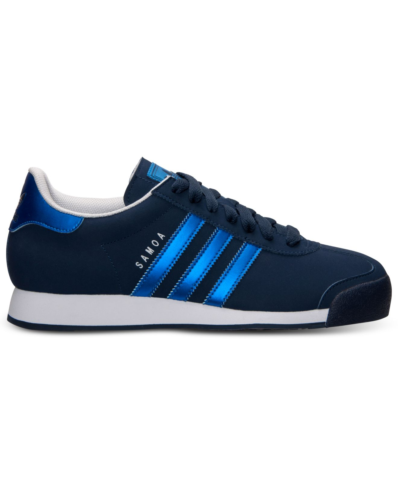 adidas Men'S Samoa Casual Sneakers From Finish Line in Navy/Blue/White ...