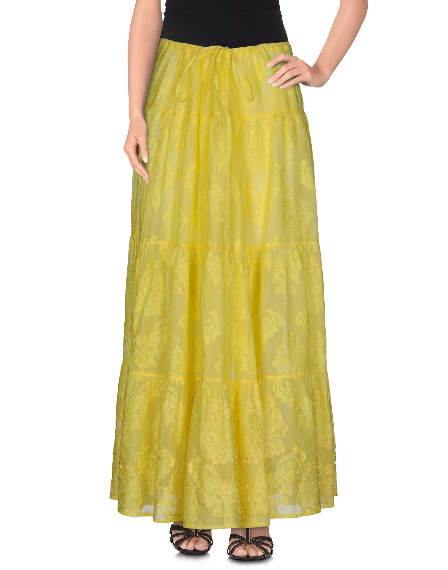 Lyst Emamó Long Skirt in Yellow